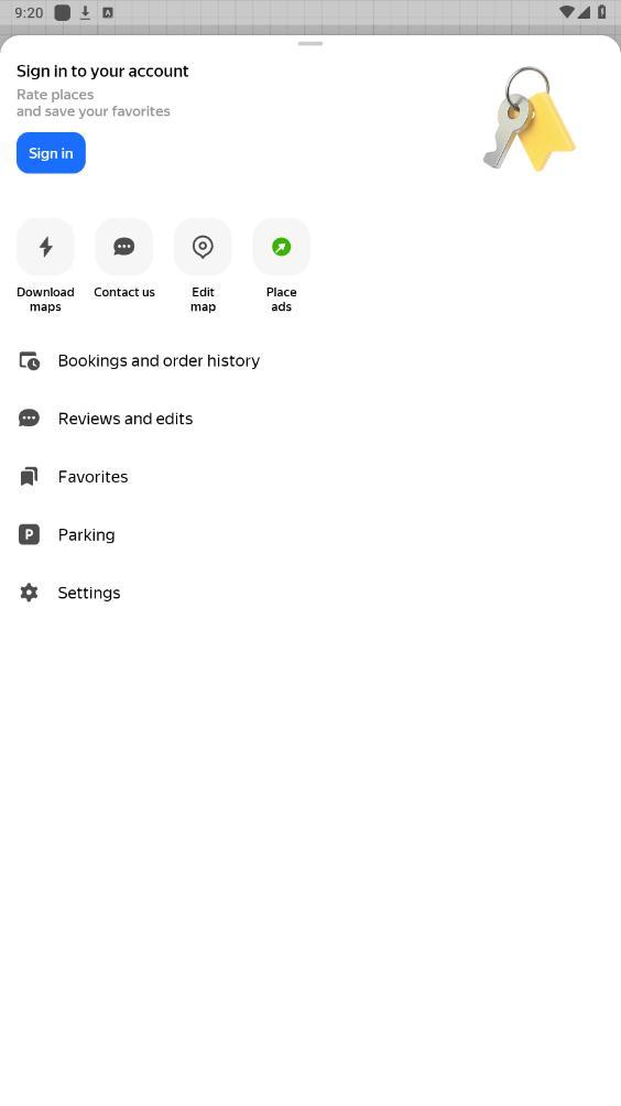 Yandex Maps app
