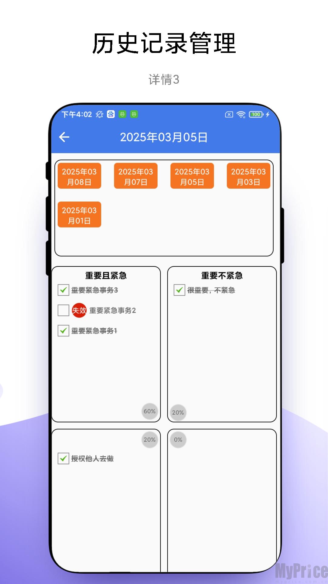 四象限工作法