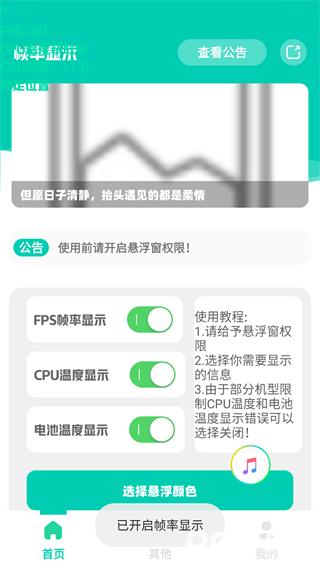 帧率显示器中文版