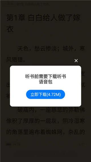 番薯免费小说怎么听书？4