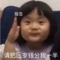 报告请把压岁钱分我一半表情包图片大全免费下载